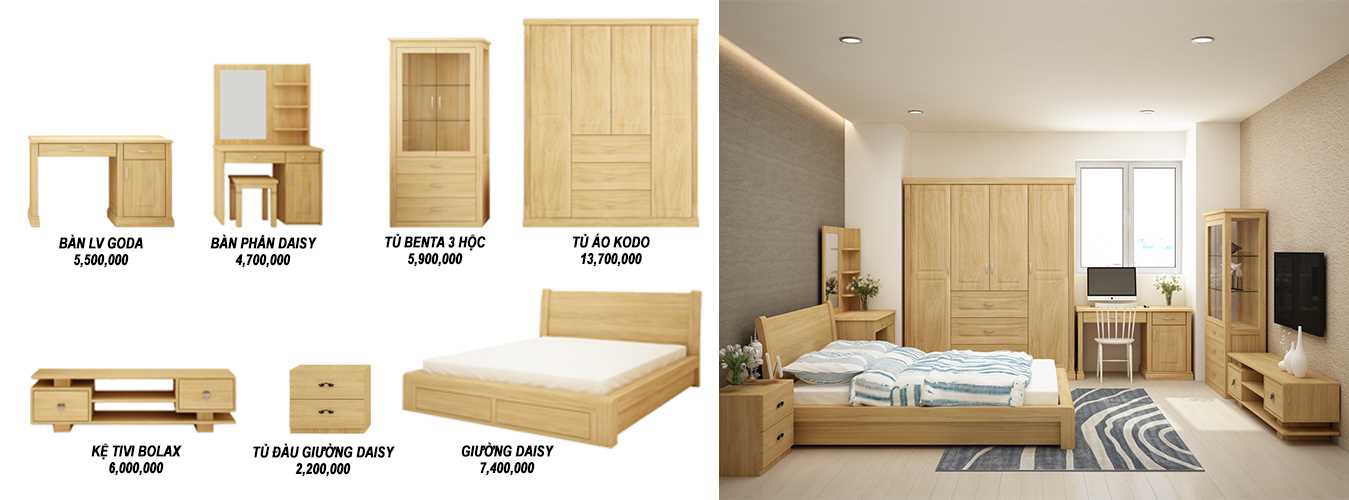 Sản phẩm nội thất phòng ngủ bootstrap carousel